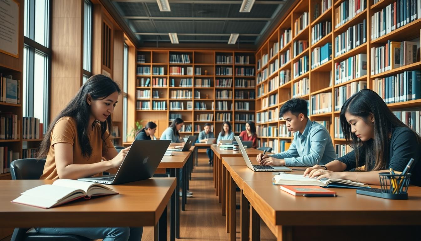 Student developing practical and academic skills